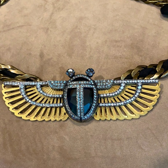 Lanvin Scarab Beetle necklace. - Picture 3 of 8